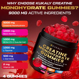 Textura masticable de Kukaly creatina monohidrato para disfrutar durante el entrenamiento.