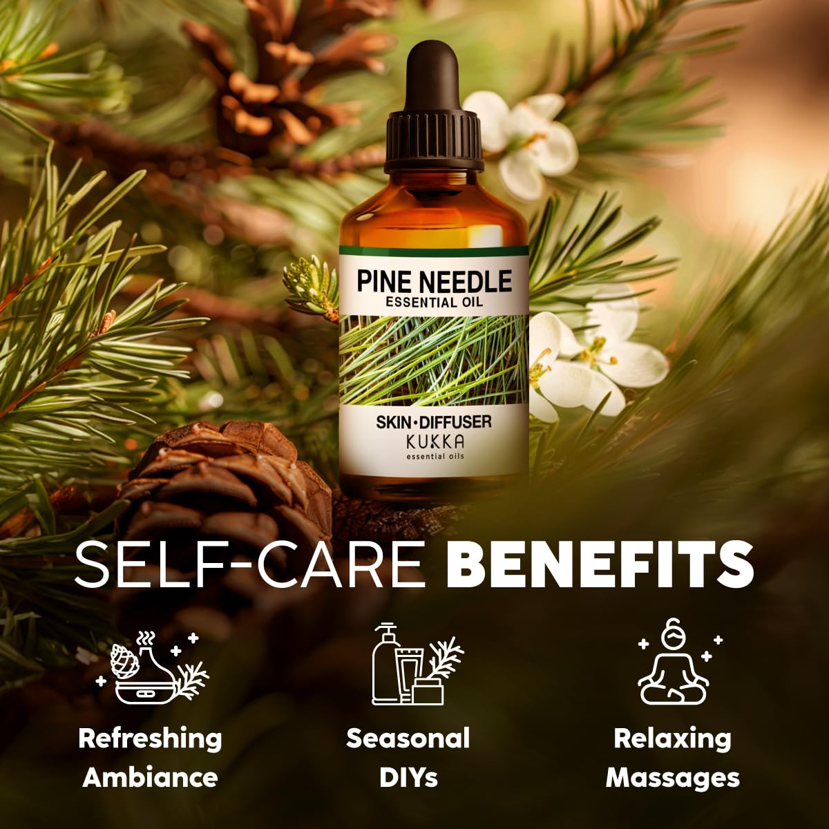 Kukka Aceite de Pino para Regalo Natural: regalo con aroma amaderado.