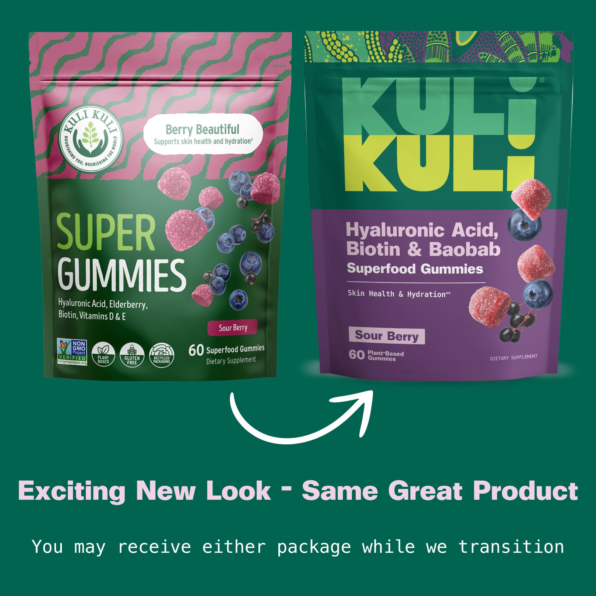 Gomitas de Kuli Kuli con textura masticable y sabores variados.