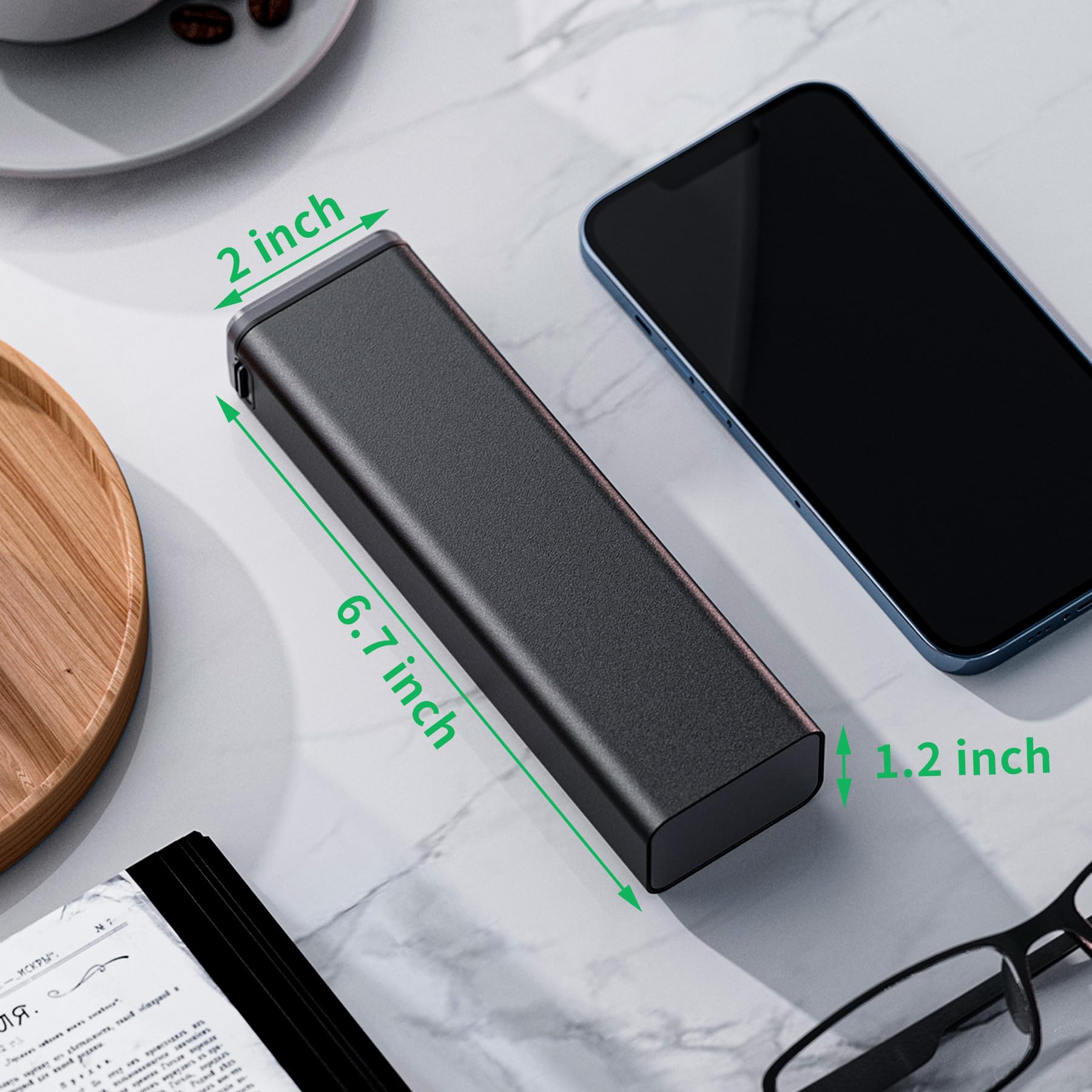 Kursoaya tamaño compacto para caber en bolso o maleta