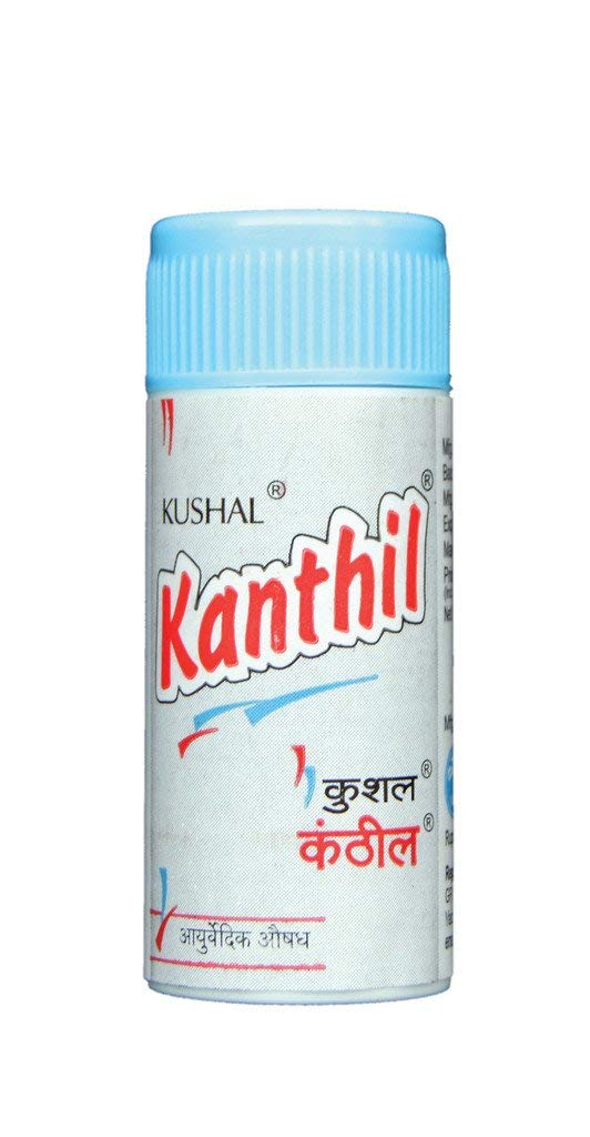 Pastillas Kushal Kanthil para chupar, posible alivio de irritación de garganta y frescura.