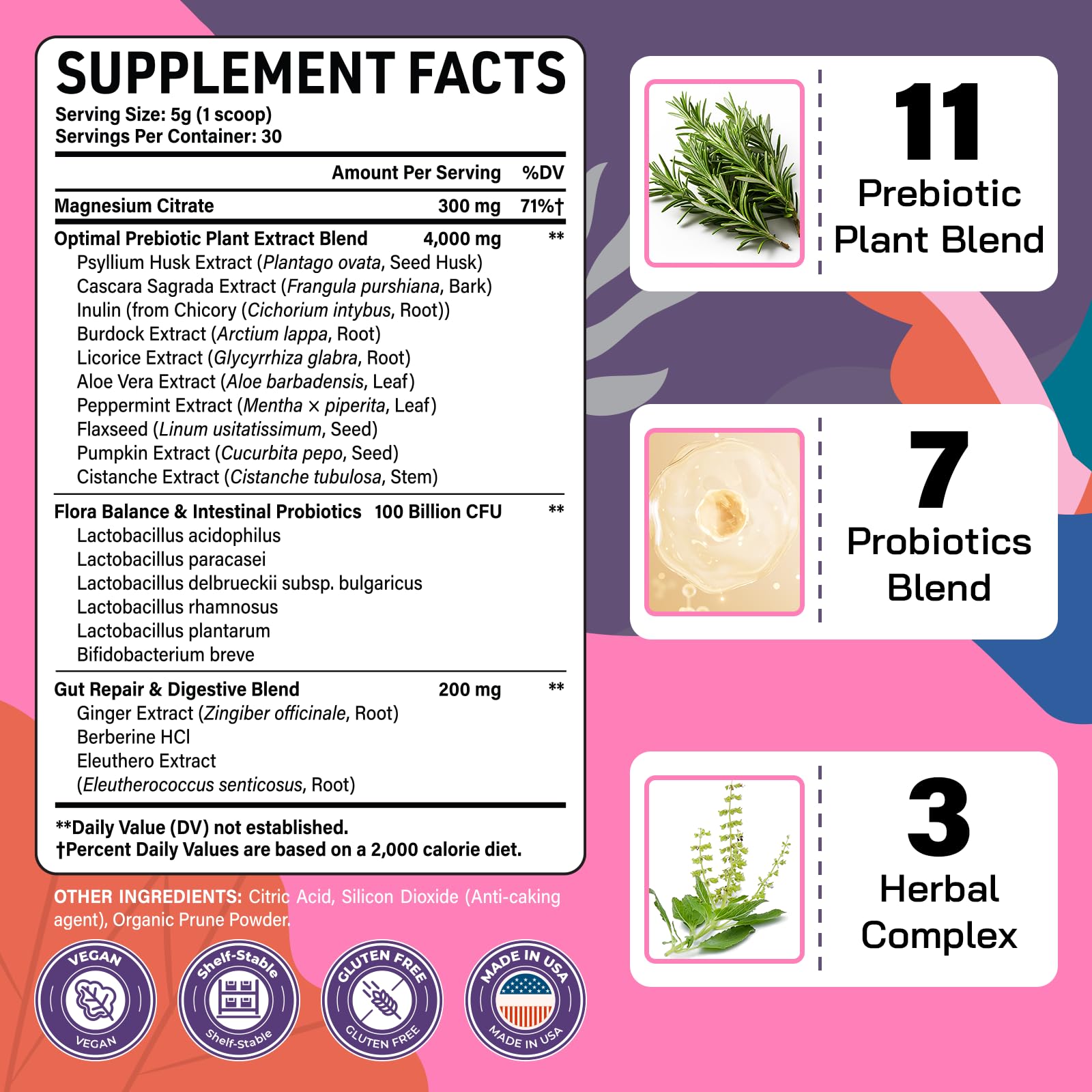 Kusoft 7 cepas probióticas, envase destacado para flora intestinal