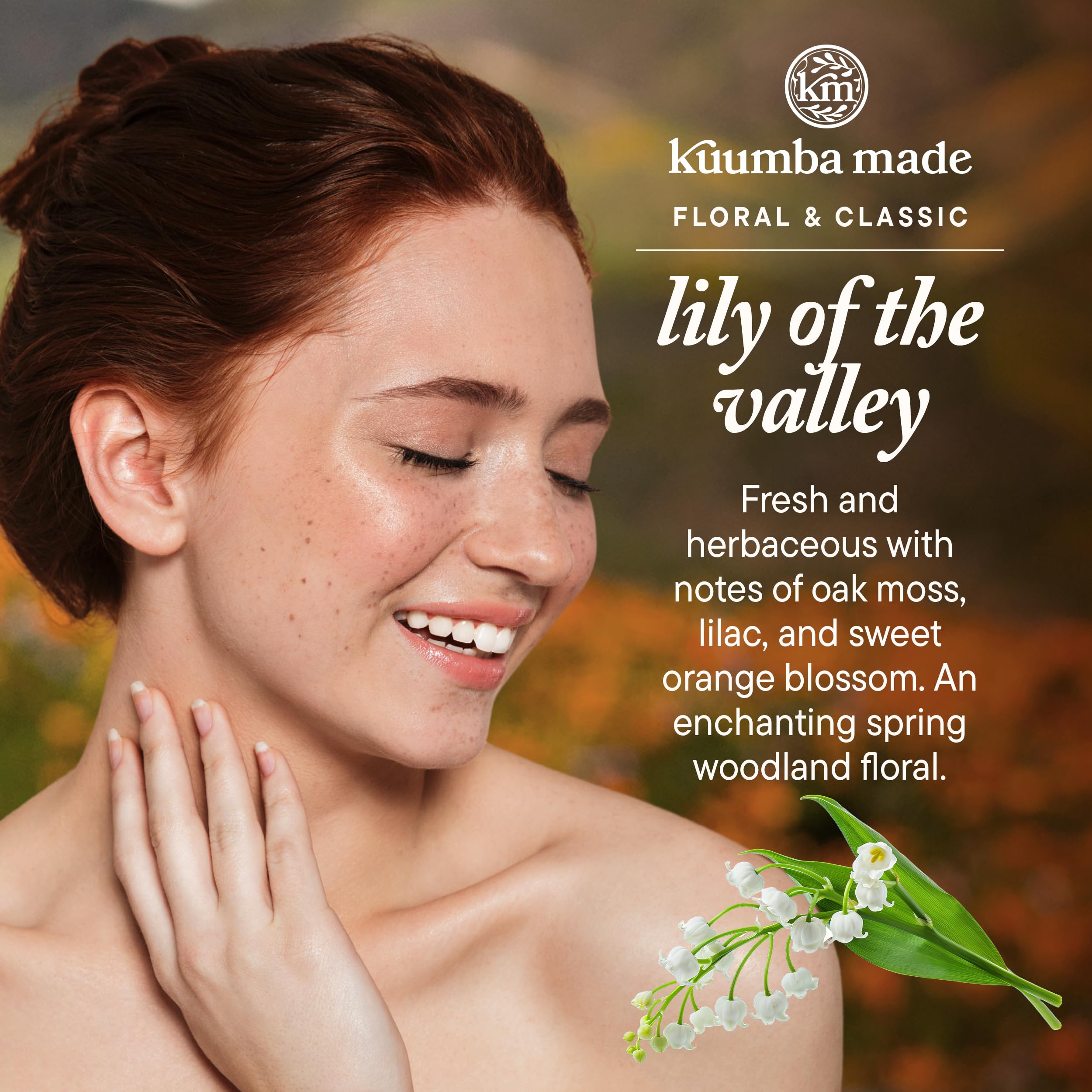 Kuumba Made Lirio de los Valles, aplicador de rodillo, ideal para puntos de pulso y cuello.
