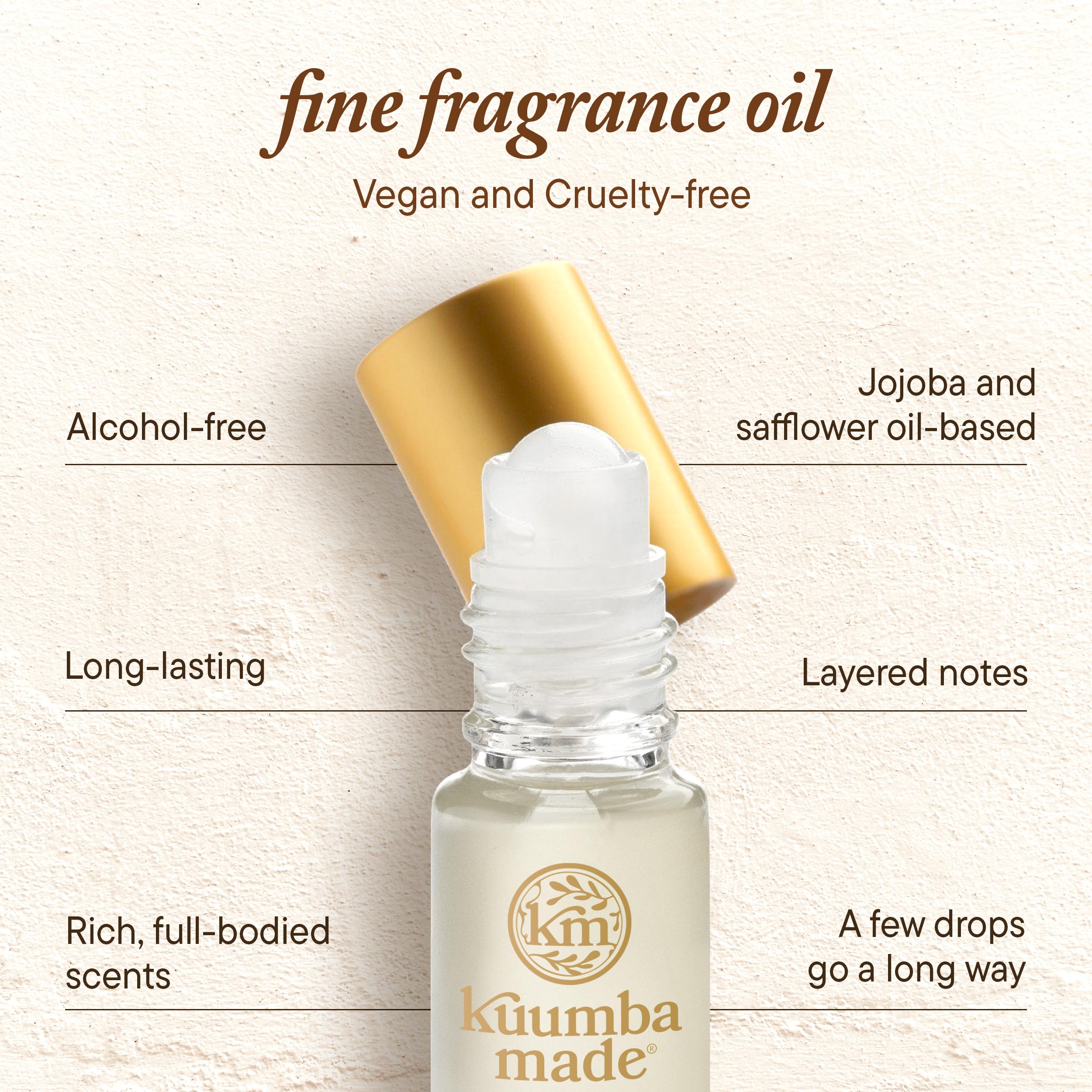 Kuumba Made Oriental Musk: aplicación en puntos de pulso para mayor intensidad.