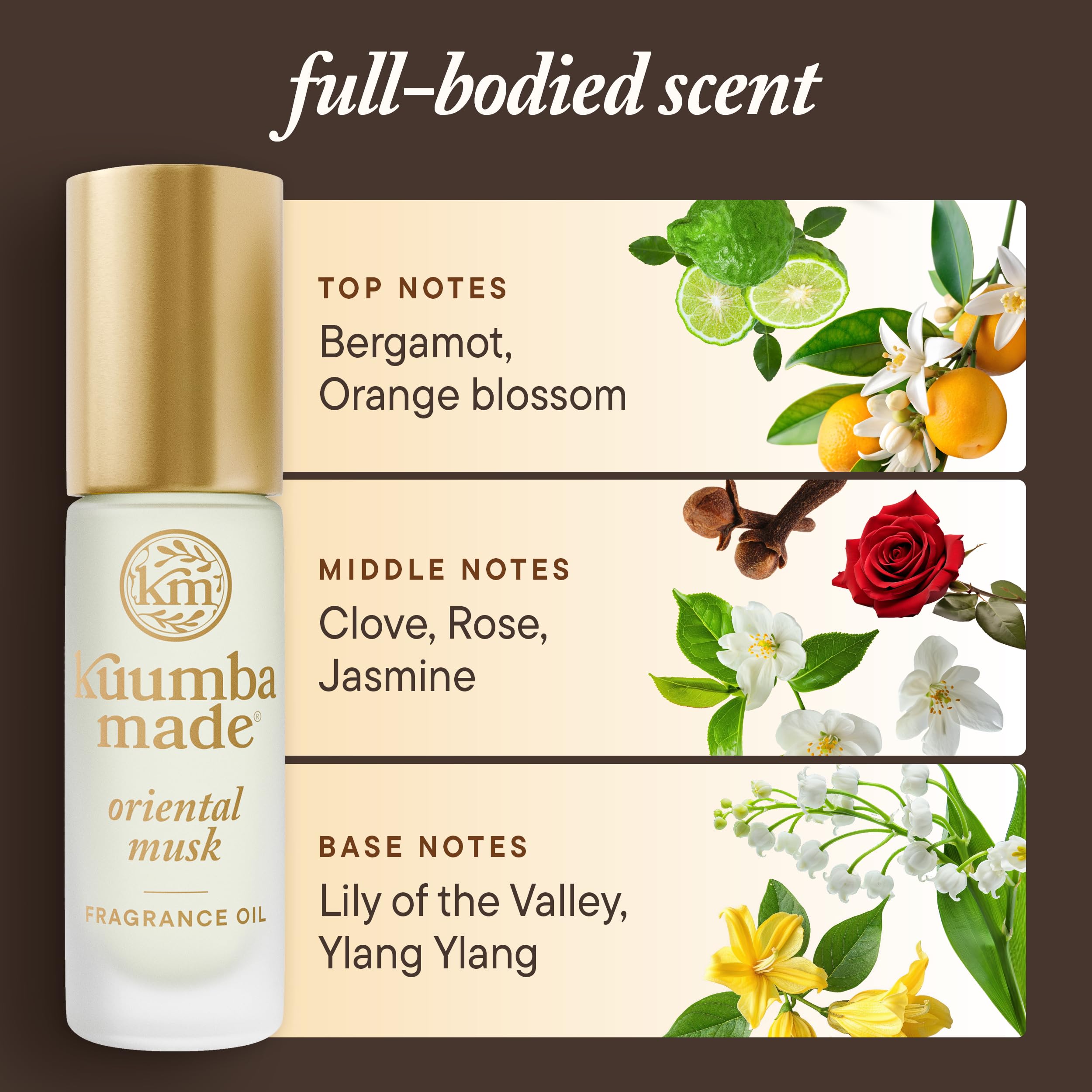 Kuumba Made Oriental Musk: formato compacto para llevar en el bolso.