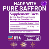 Kwala Nutrition azafrán con certificación de terceros para pureza.