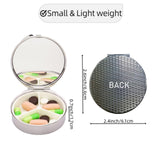 KWSAAHU caja pastillas metalica compacta con diseno divisible ideal para viaje.