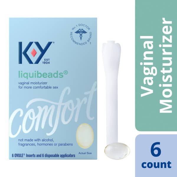 Aplicadores desechables de K-Y Liquibeads facilitan uso discreto.
