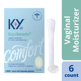 Aplicadores desechables de K-Y Liquibeads facilitan uso discreto.