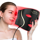 KYDJ máscara luz roja rostro: potencia tono uniforme y textura suave.