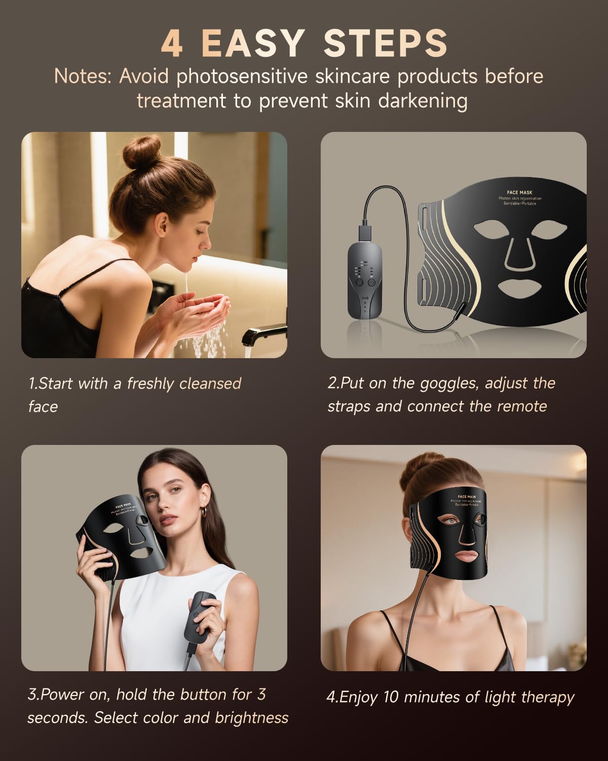 KYDJ protección de ojos: pantalla ocular para sesiones seguras.