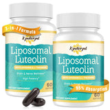 Frasco de Kynderynl Liposomal Luteolin 200 mg para concentración diaria.