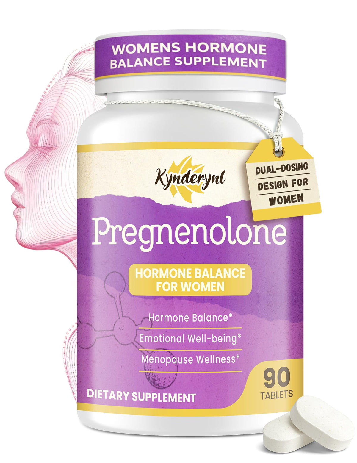 Kynderynl pregnenolona 50 mg en tabletas para dosis diaria precisa.