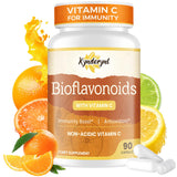 Envase de Kynderynl Vitamina C con Bioflavonoides para apoyo inmunitario diario.