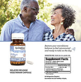 Uso diario de Kyo-Dophilus Fifty Plus para equilibrio intestinal.