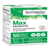 Kyo-Dophilus Max Probiotics: cápsulas vegetarianas, apoyo digestivo diario.