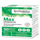 Kyo-Dophilus Max Probiotics: etiqueta nutricional, claridad sobre cepas y usos.