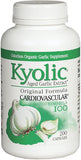 Kyolic Aged Garlic Extract, botella de cápsulas para apoyo al corazón.
