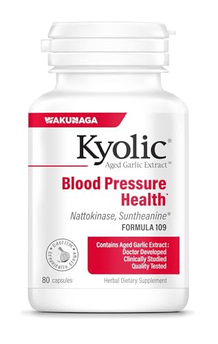 Kyolic Aged Garlic Extract 109 en botella, apoyo diario para la salud cardiovascular.