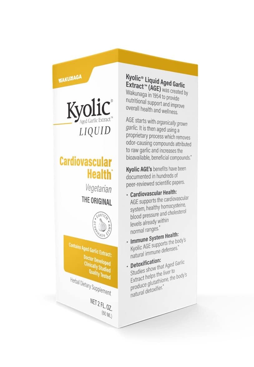 Ingredientes orgánicos de Kyolic ajo envejecido.