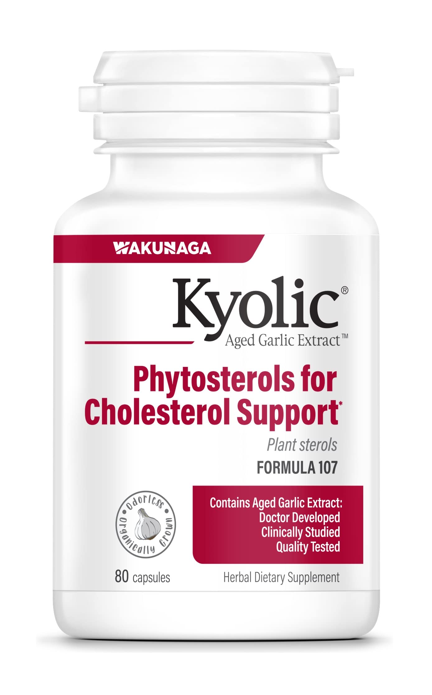 Kyolic Extracto de Ajo Envejecido Formula107 cápsulas 80: uso diario natural