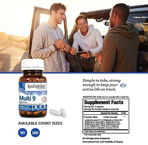 Kyolic Kyo-Dophilus Multi 9 Probiotic: uso diario para apoyar la salud digestiva.