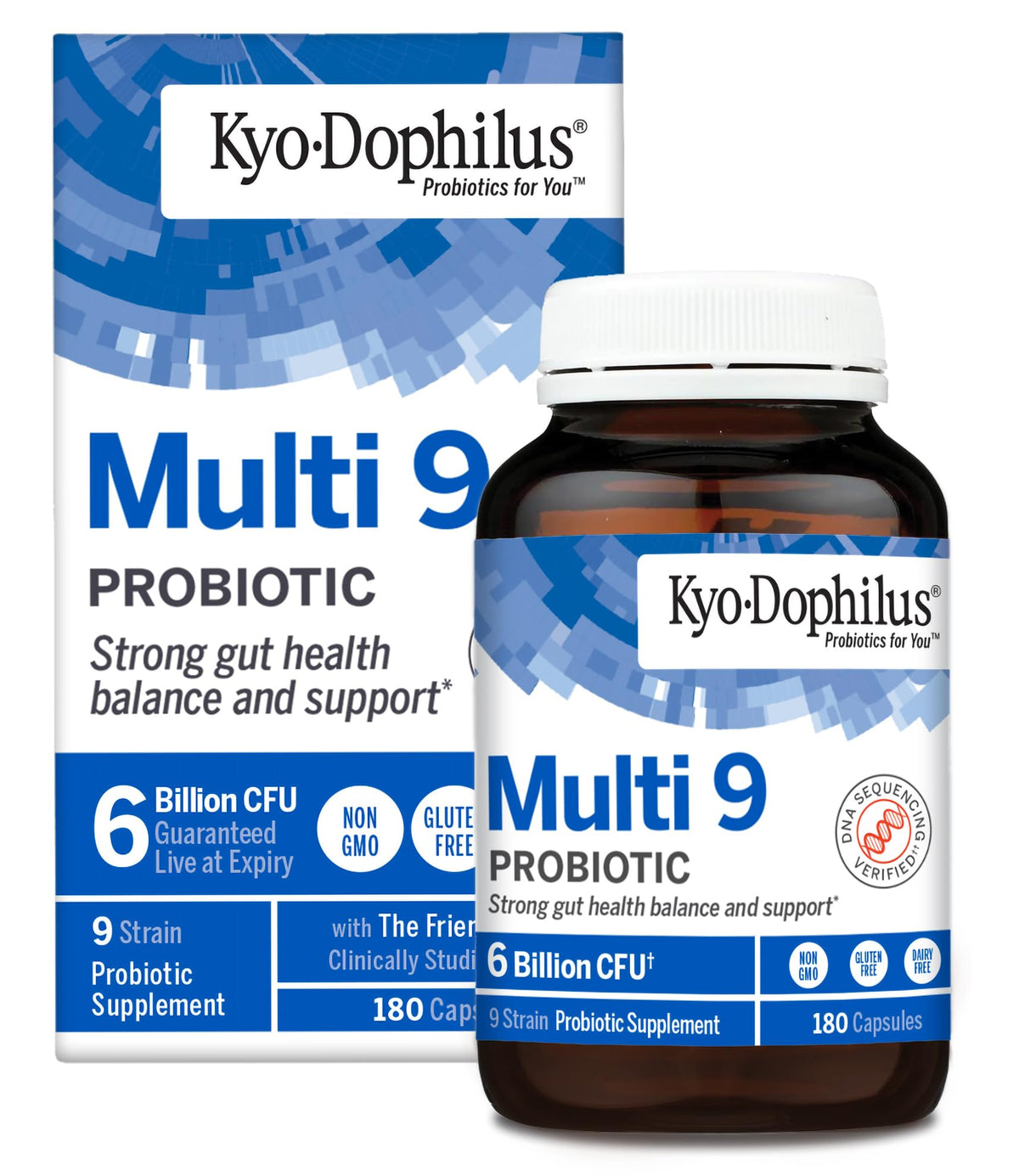 Kyolic Kyo-Dophilus Multi 9, promueve equilibrio intestinal.