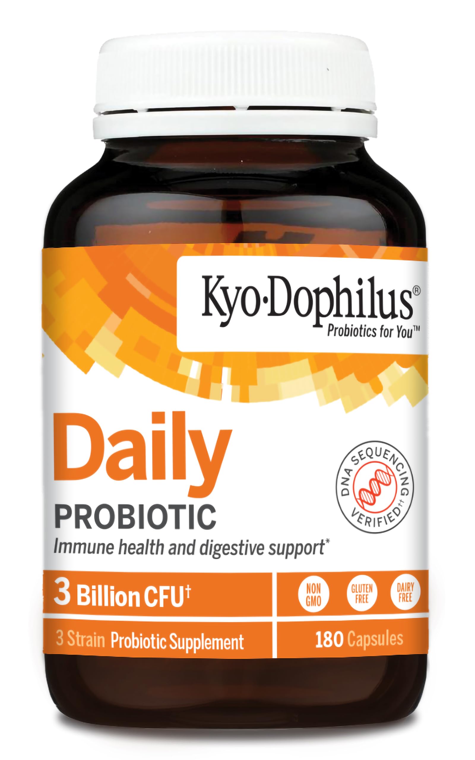Kyo-Dophilus con tres cepas amistosas para la salud digestiva.