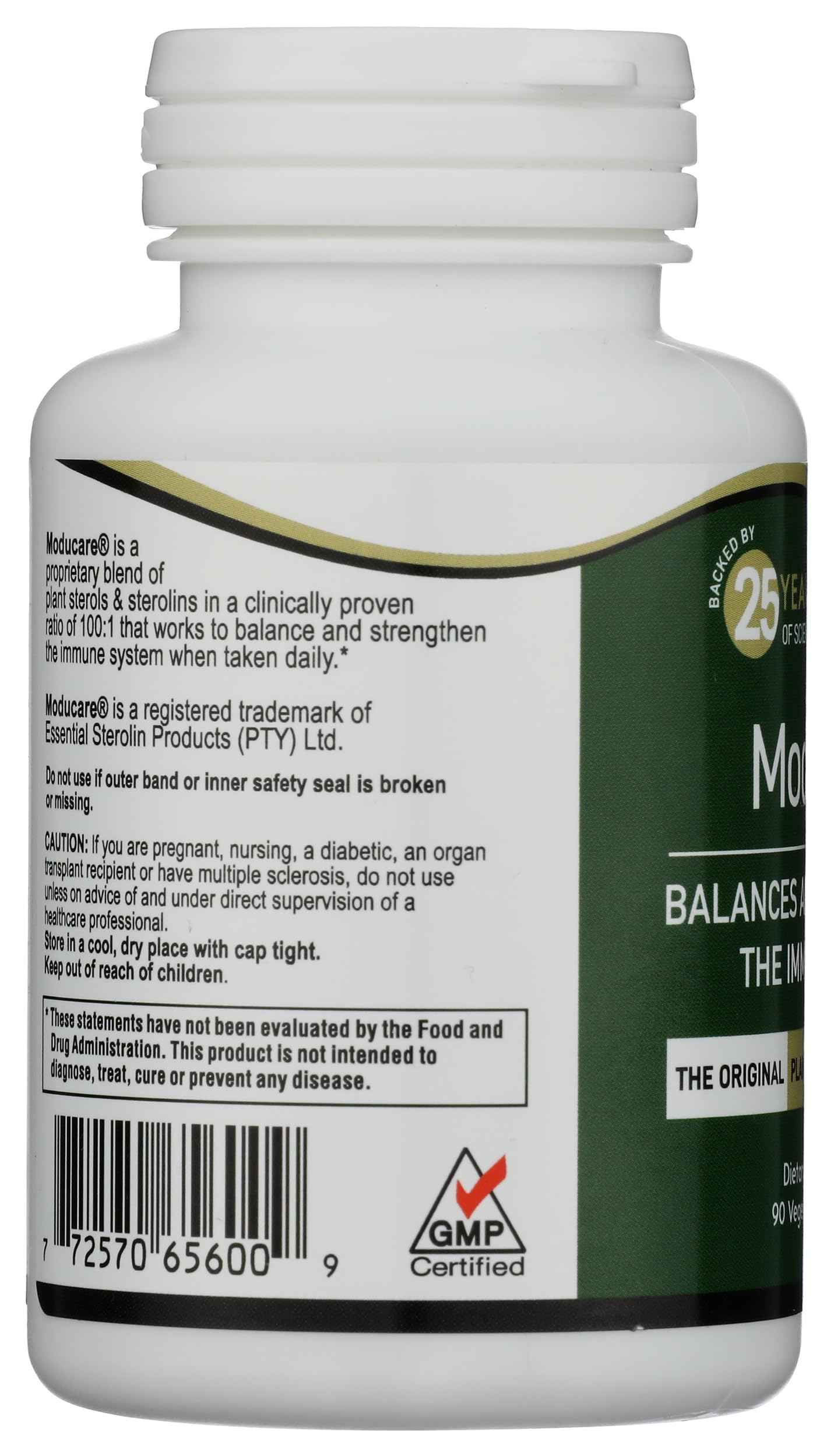 Kyolic Moducare Steroles: etiqueta frontal mostrando la formulación patentada.