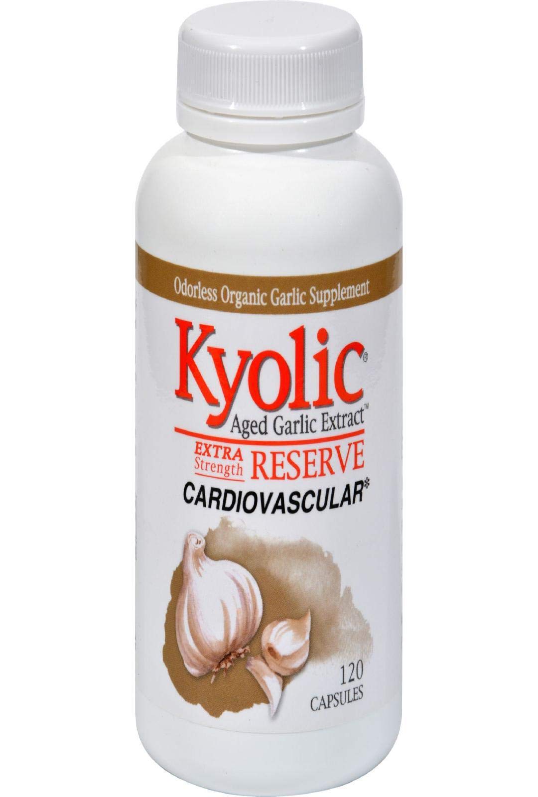 Cápsulas Kyolic Reserve de ajo envejecido 600 mg listas para incorporar a la rutina