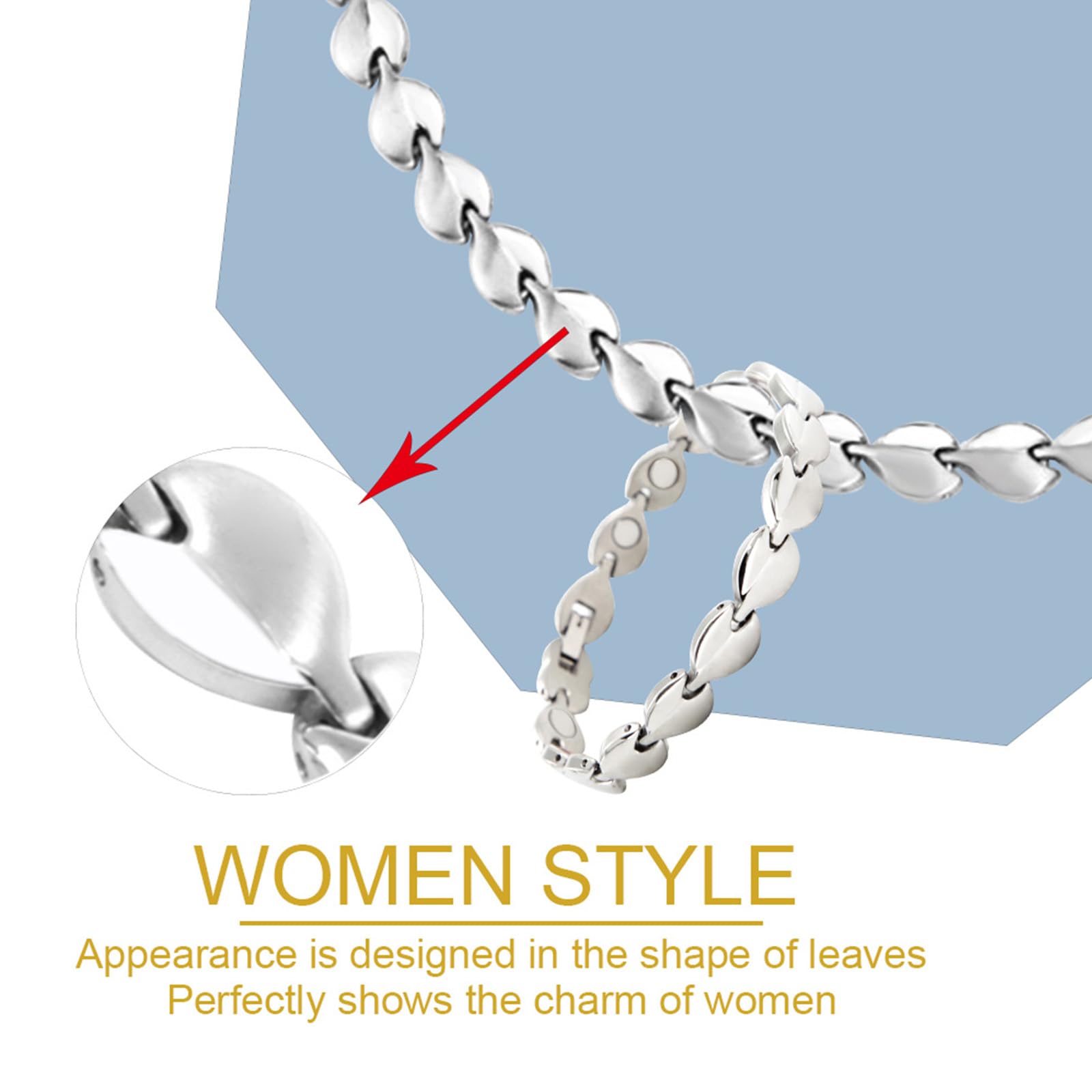 KYOSI Collar magnético de 48 cm, longitud ideal para lucir con estilo.