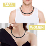 KYOSI collar negro para hombre y mujer, estilo clásico