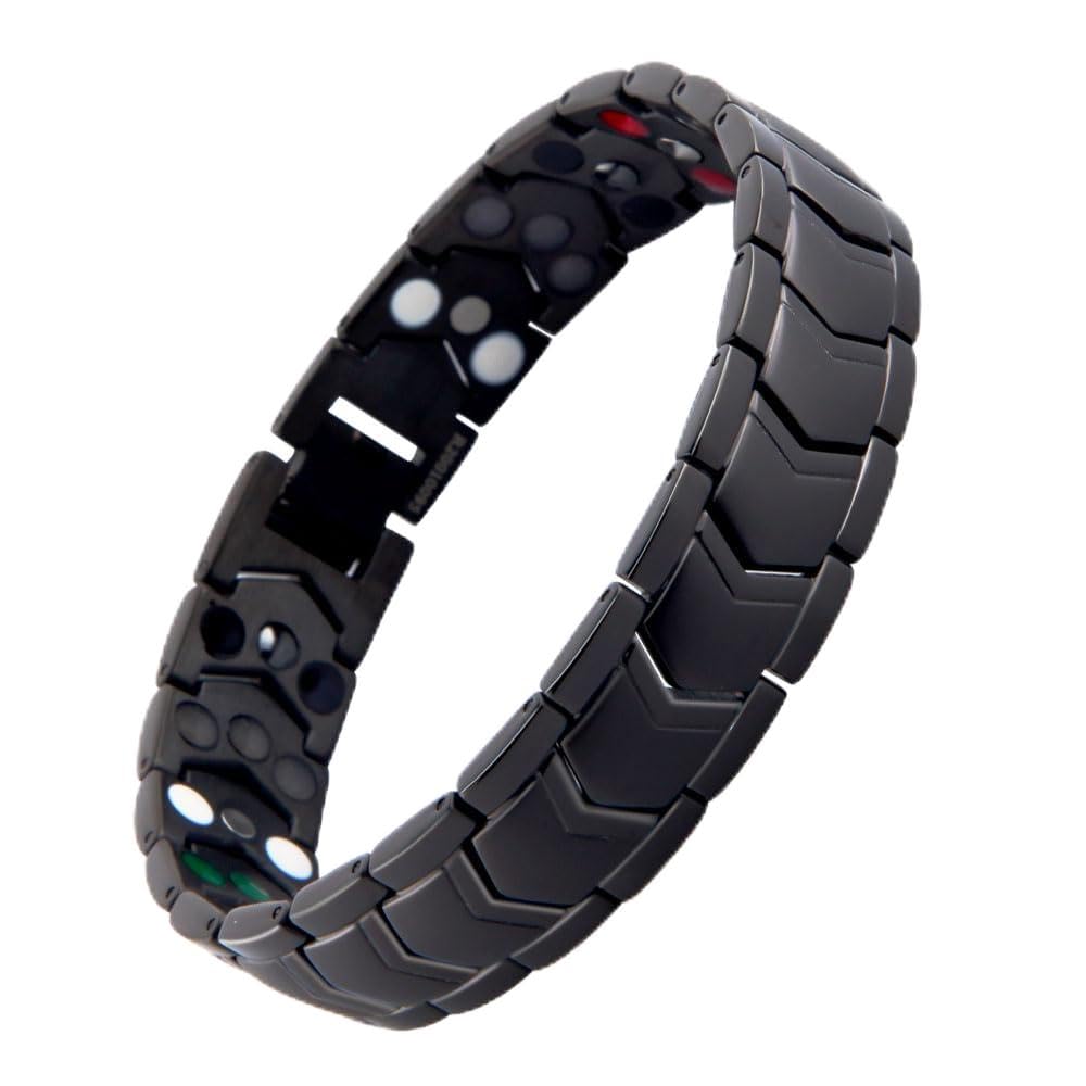 KYOSI pulsera magnética 3x - vista general, estilo masculino para uso diario.