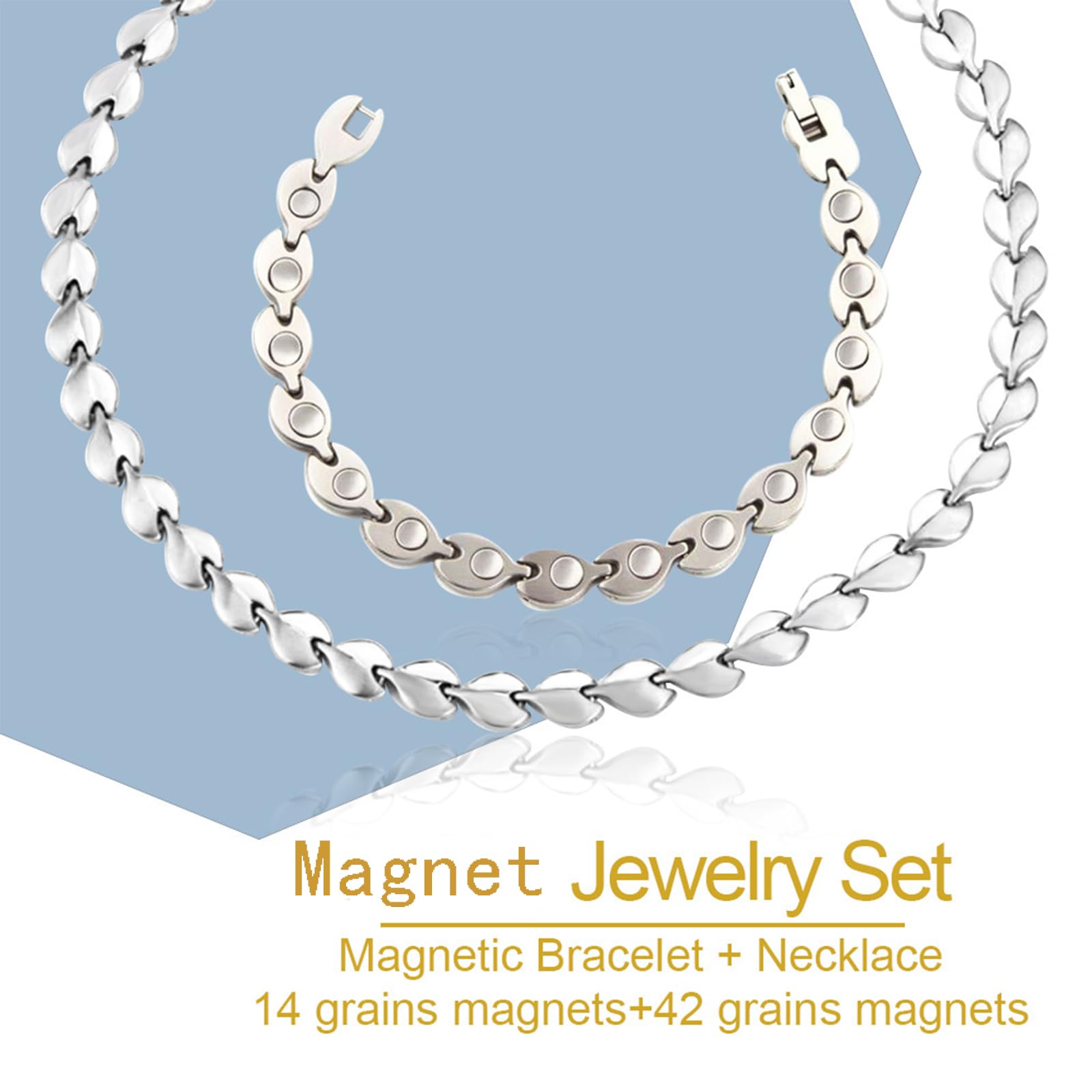 KYOSI Pulsera magnética con hoja, complemento con estilo para cualquier ocasión.