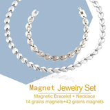 KYOSI Pulsera magnética con hoja, complemento con estilo para cualquier ocasión.