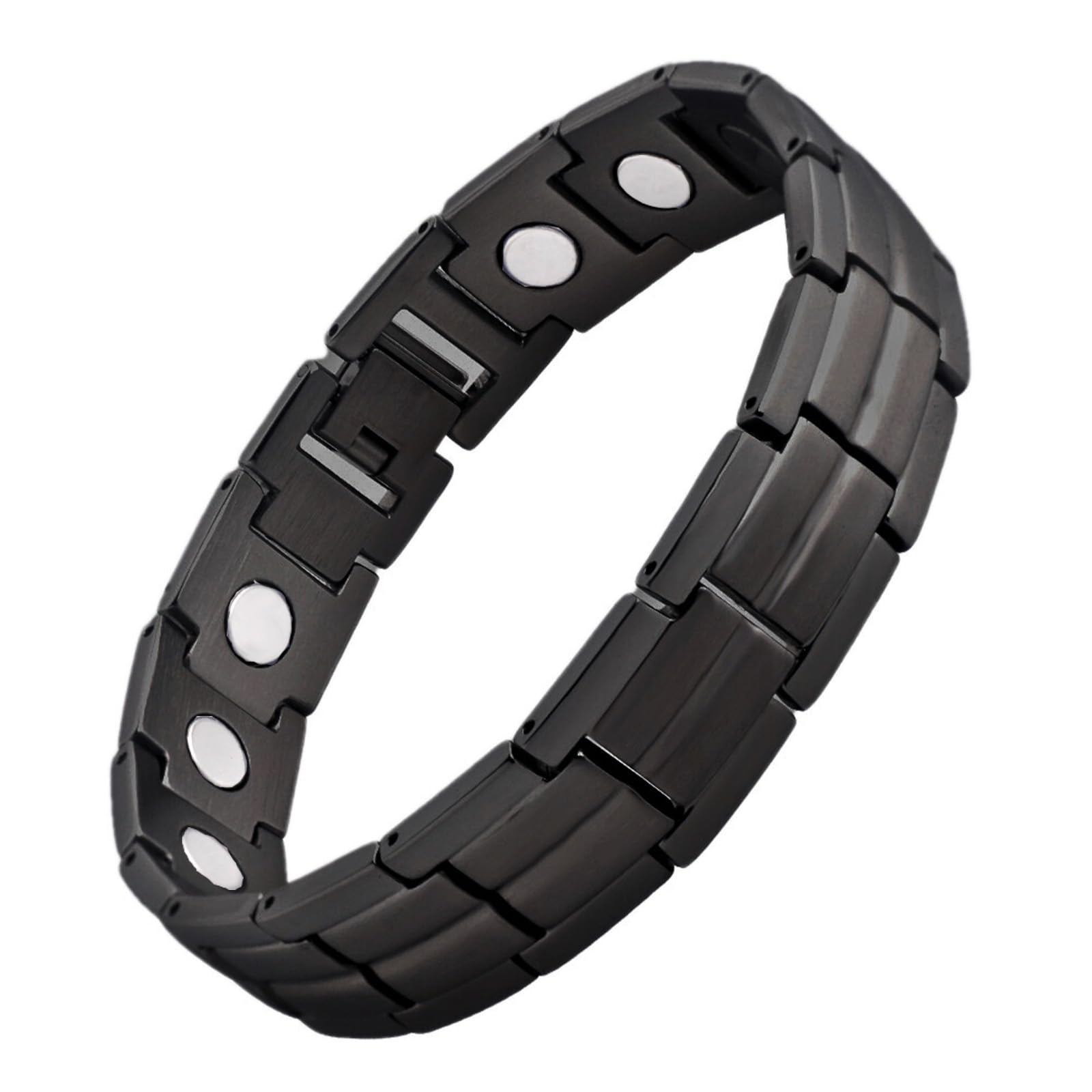Pulsera magnética KYOSI de titanio con ajuste para uso diario cómodo