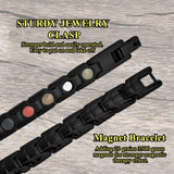 KYOSI pulsera magnetica titanio negro 20 cm, uso diario versatil