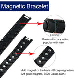 KYOSI pulsera negra de acero inoxidable, resistente al agua para uso continuo.