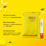 Formato para llevar de LEMONA palitos, ideal para gimnasio y trabajo.