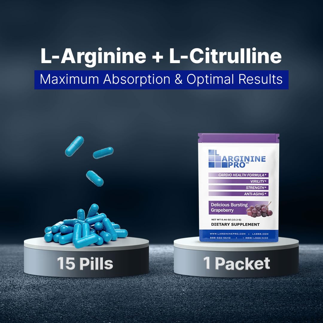 Polvo de L-ARGININE PRO para disolución rápida en agua.