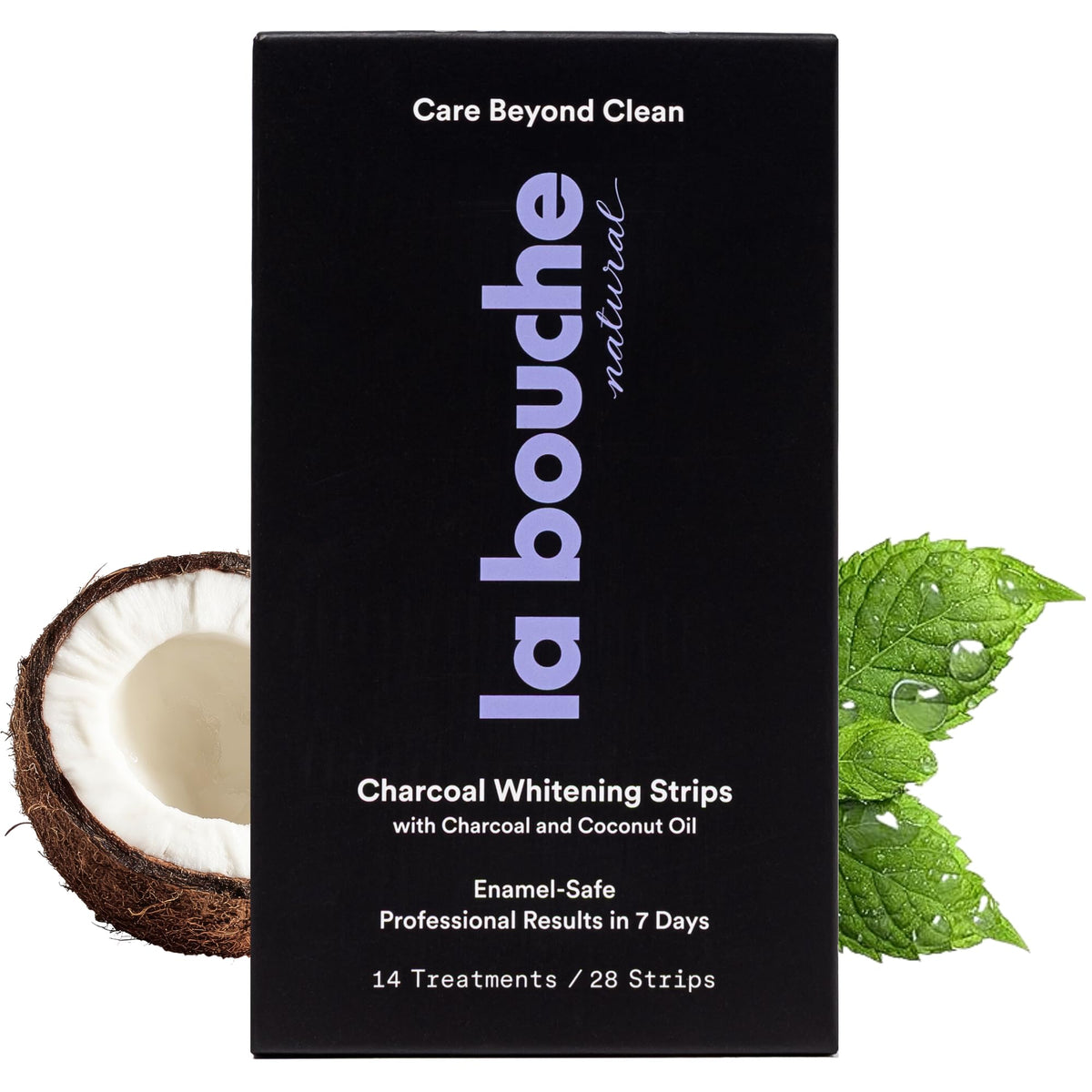 Banditas de La Bouche Natural para blanqueamiento con carbón de bambú y manchas superficiales