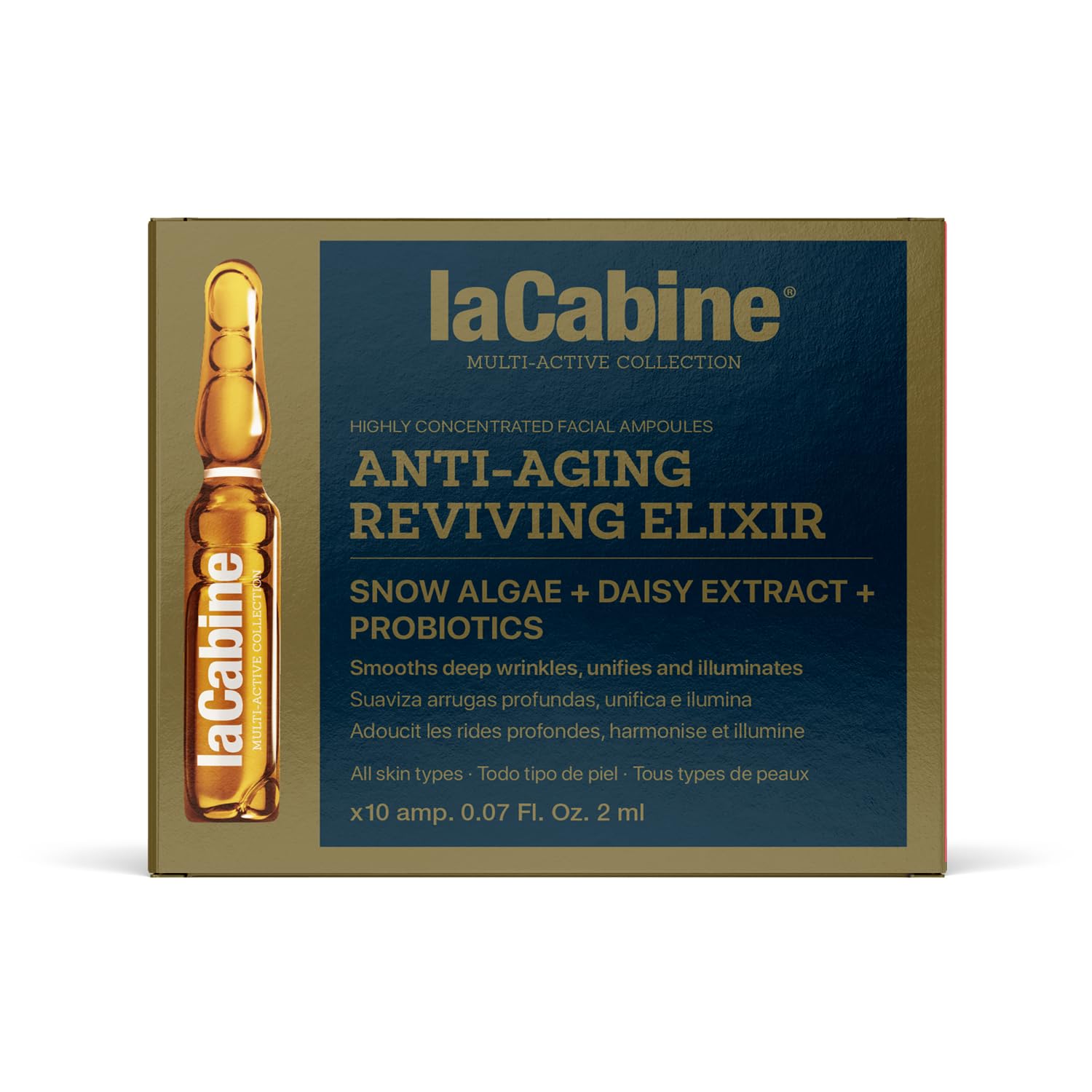 La Cabine Revive Elixir – ampollas 2ml en estuche, tratamiento intensivo para la piel.