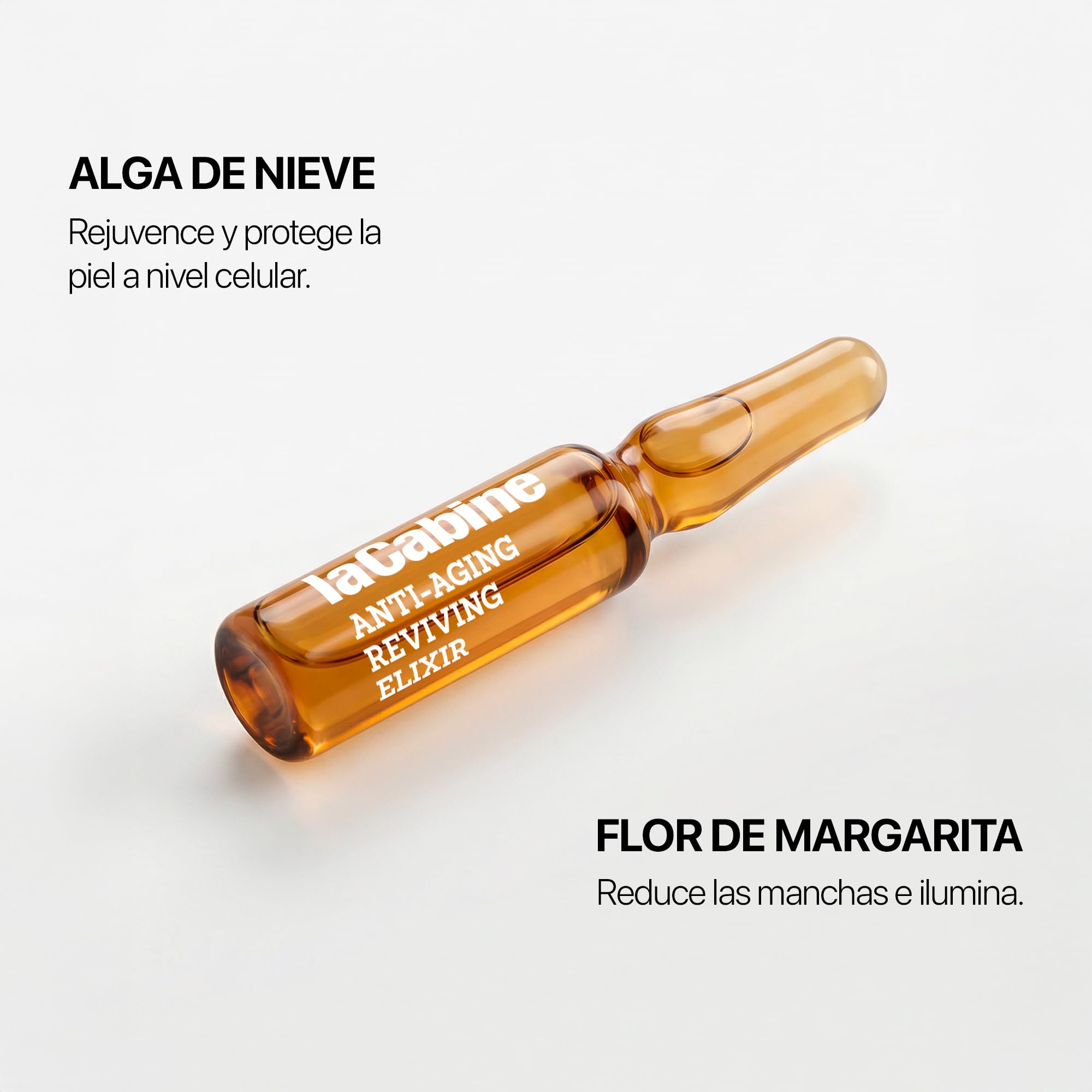 La Cabine Revive Elixir – ritual diario con ampollas 2ml para cuidado de la piel.