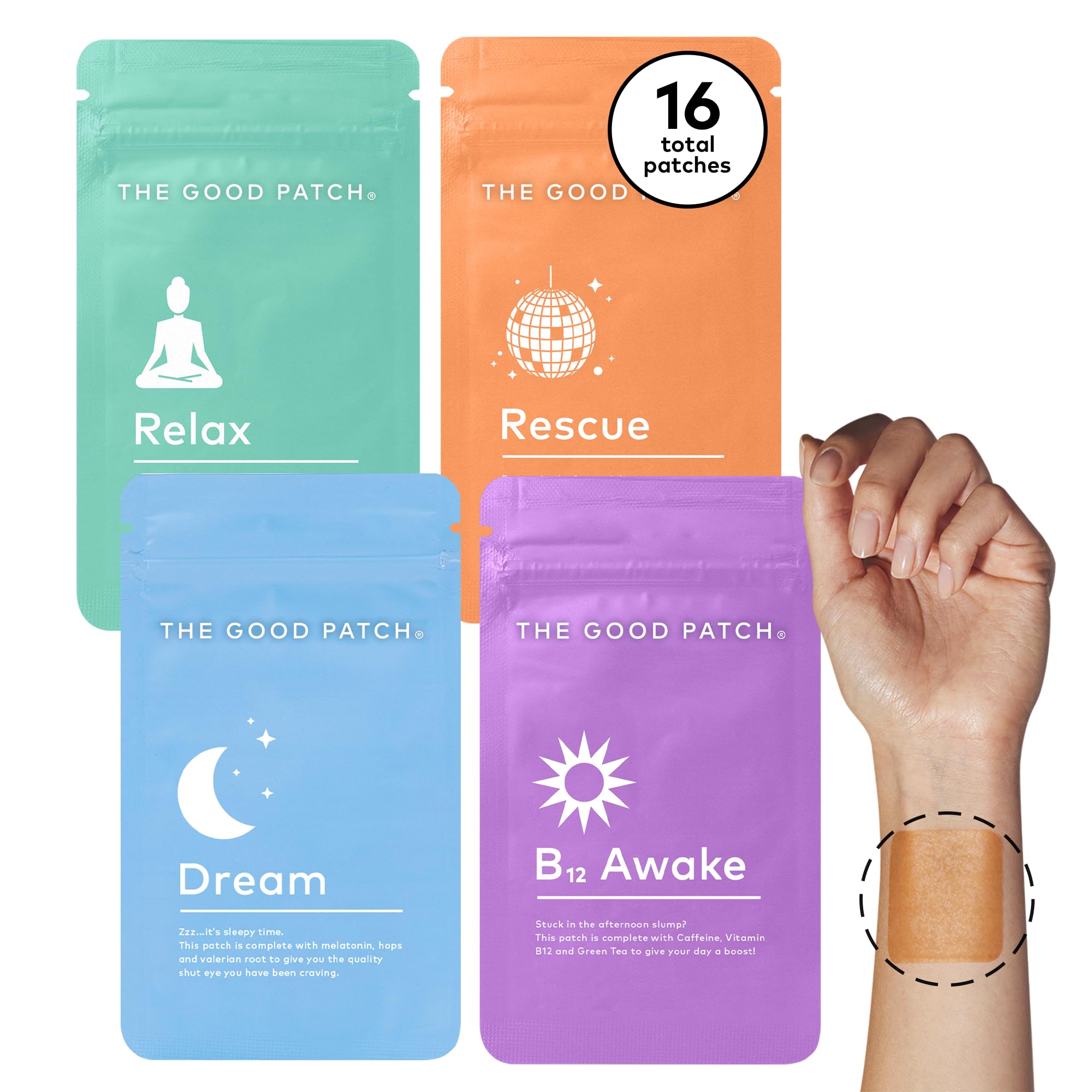 Parche LA MEND The Good Patch Energia B12: impulso natural para la tarde