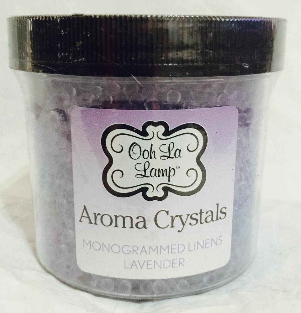 La-Tee-Da Ooh La Lamp con cristales de aroma lavanda para un ambiente relajante.