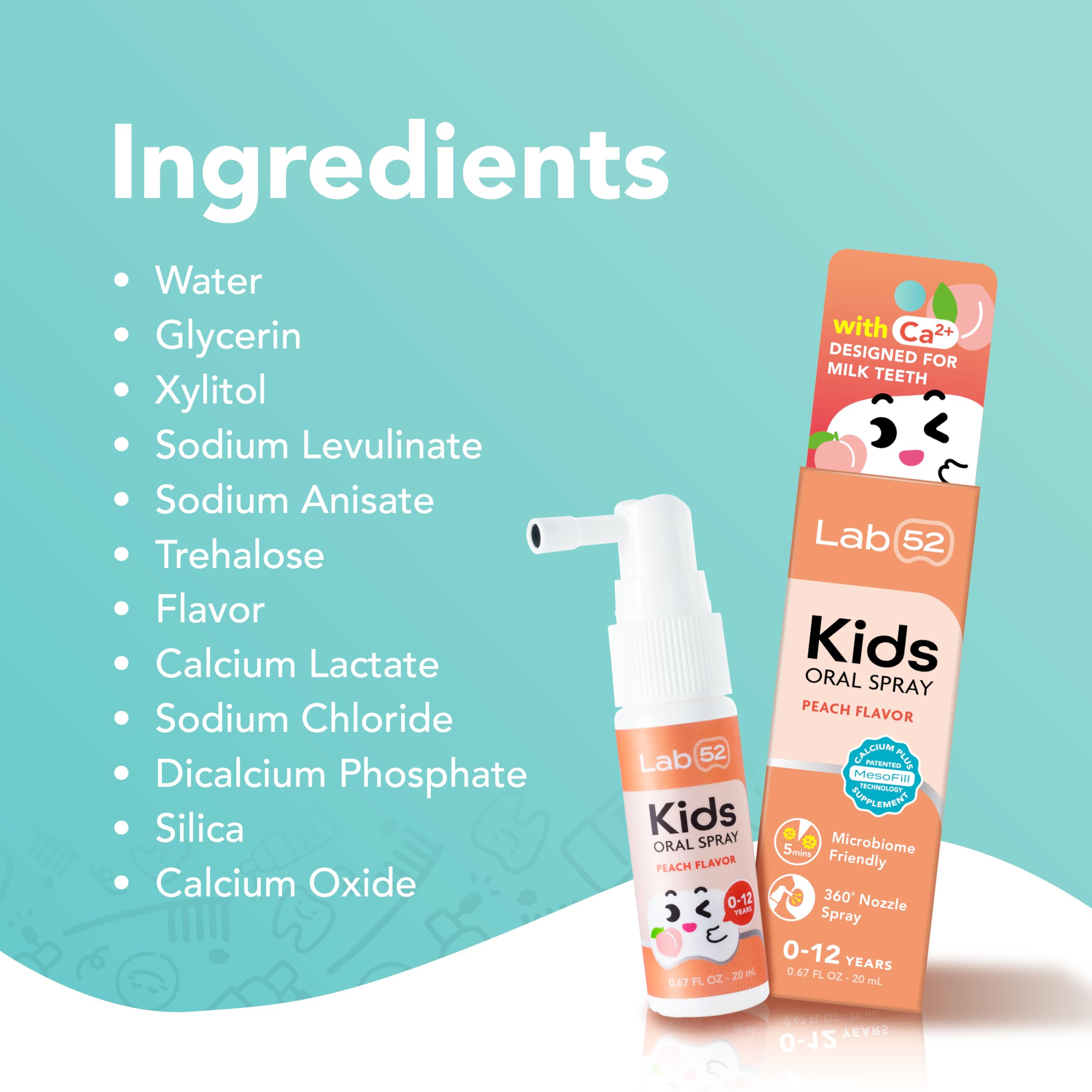 LAB52 Kids Oral Spray: fórmula libre de fluoruro para tranquilidad de los padres