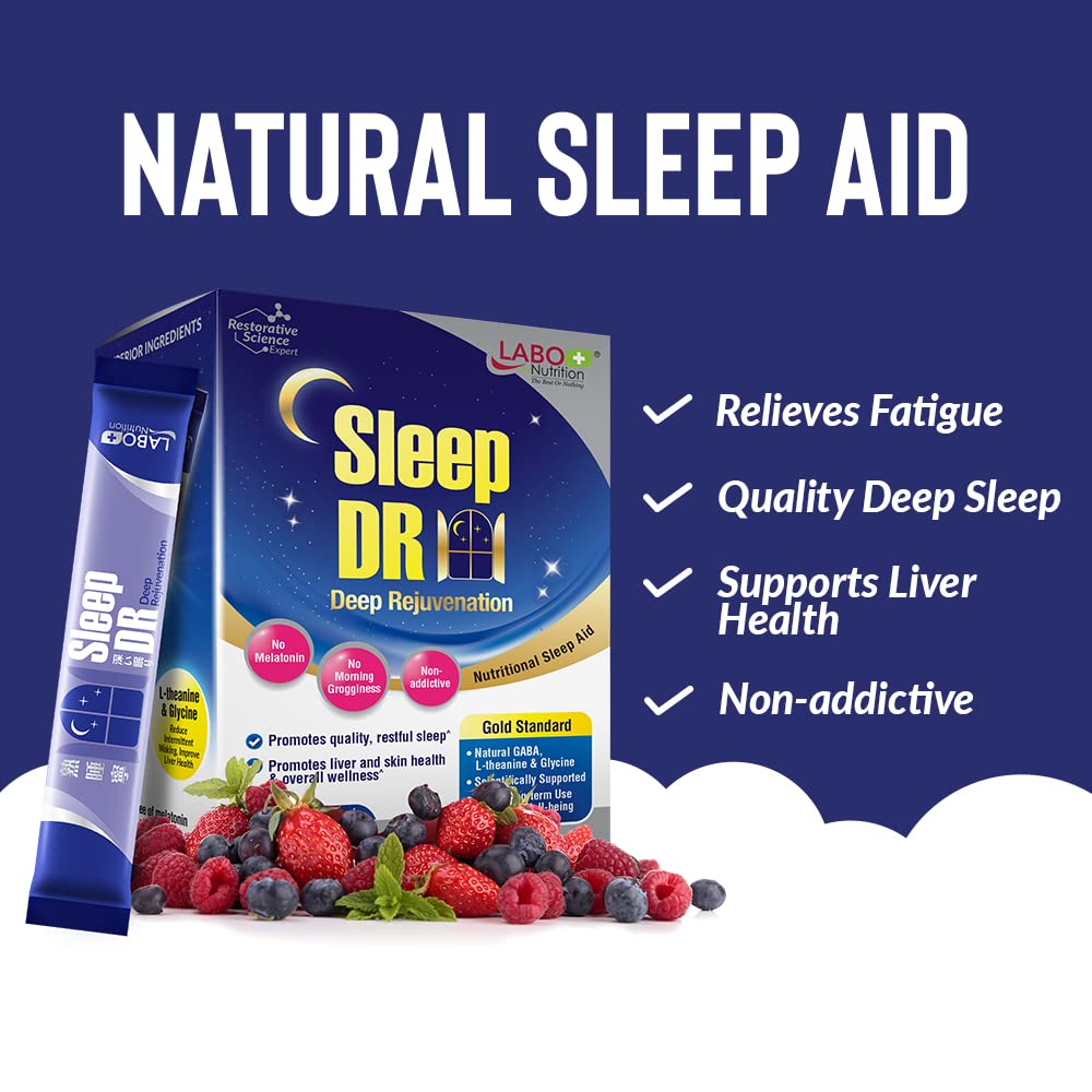 LABO Nutrition Sleep DR, etiqueta destacada con información clara de ingredientes.