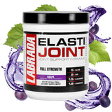 Labrada Elastijoint frasco de polvo sabor uva para movilidad diaria.