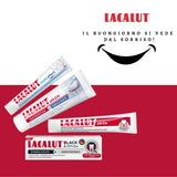 Pasta Lacalut Multi Eff 5en1 adecuada para dientes sensibles y aliento fresco.
