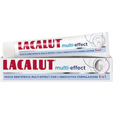 Lacalut Pasta dental Multi Eff 5en1, tubo frontales para higiene bucal diaria.